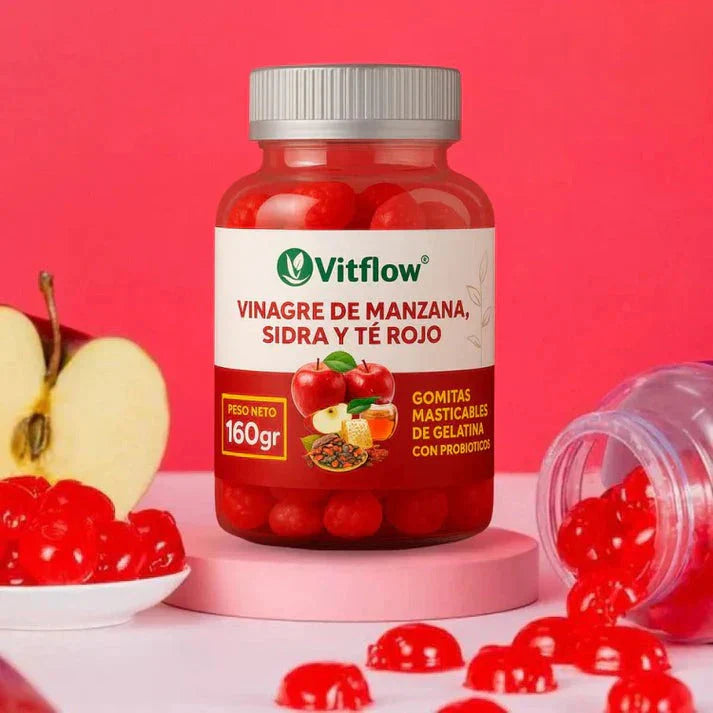 Vitflow® Gomitas de Vinagre de Manzana + Entrega Gratis + Solo pagas al recibir