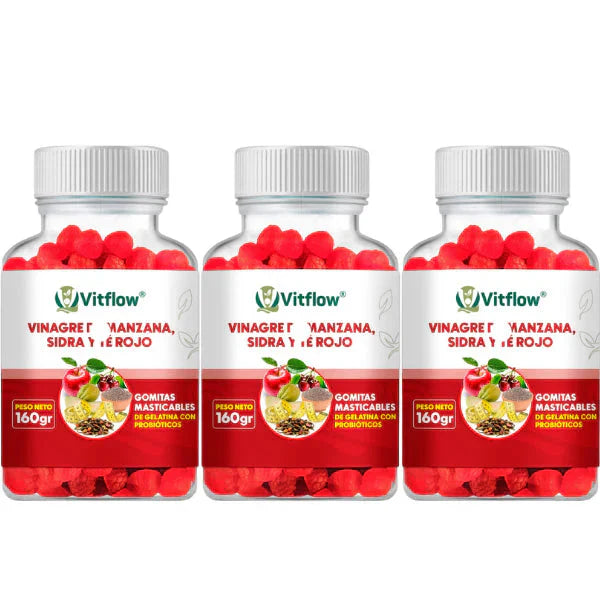 Vitflow® Gomitas de Vinagre de Manzana + Entrega Gratis + Solo pagas al recibir