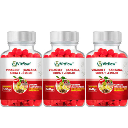 Vitflow® Gomitas de Vinagre de Manzana + Entrega Gratis + Solo pagas al recibir